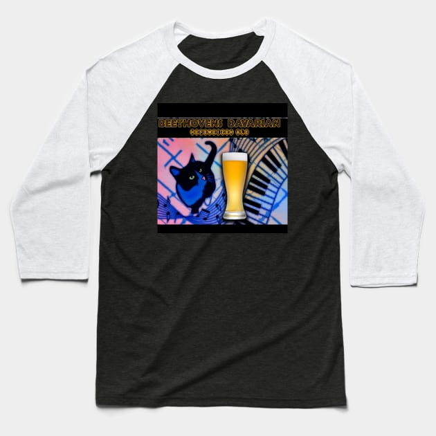 Beethoven's Bavairian Label 2 Baseball T-Shirt by Erik Morningstar 